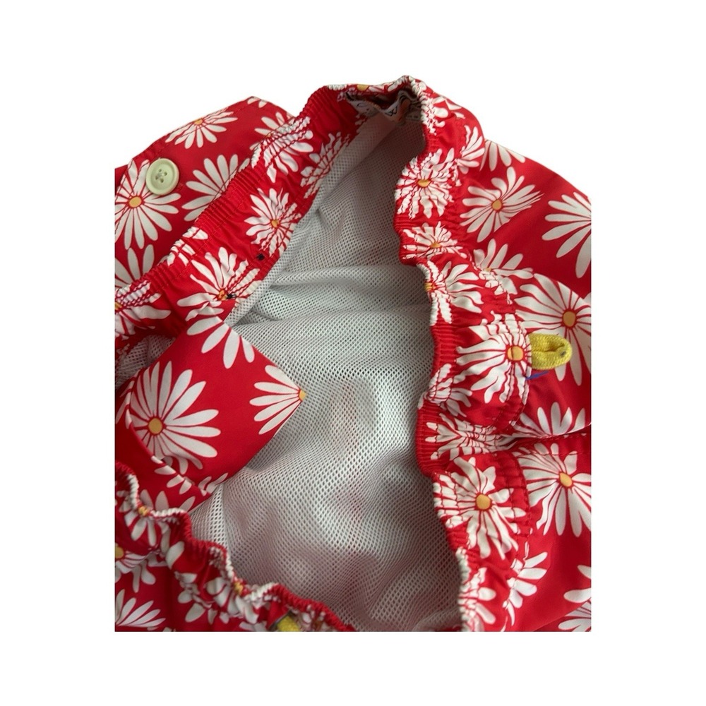 J. Crew Men's Printed Swim Trunk - California Poppy White Small 5" - Picture 4 of 7